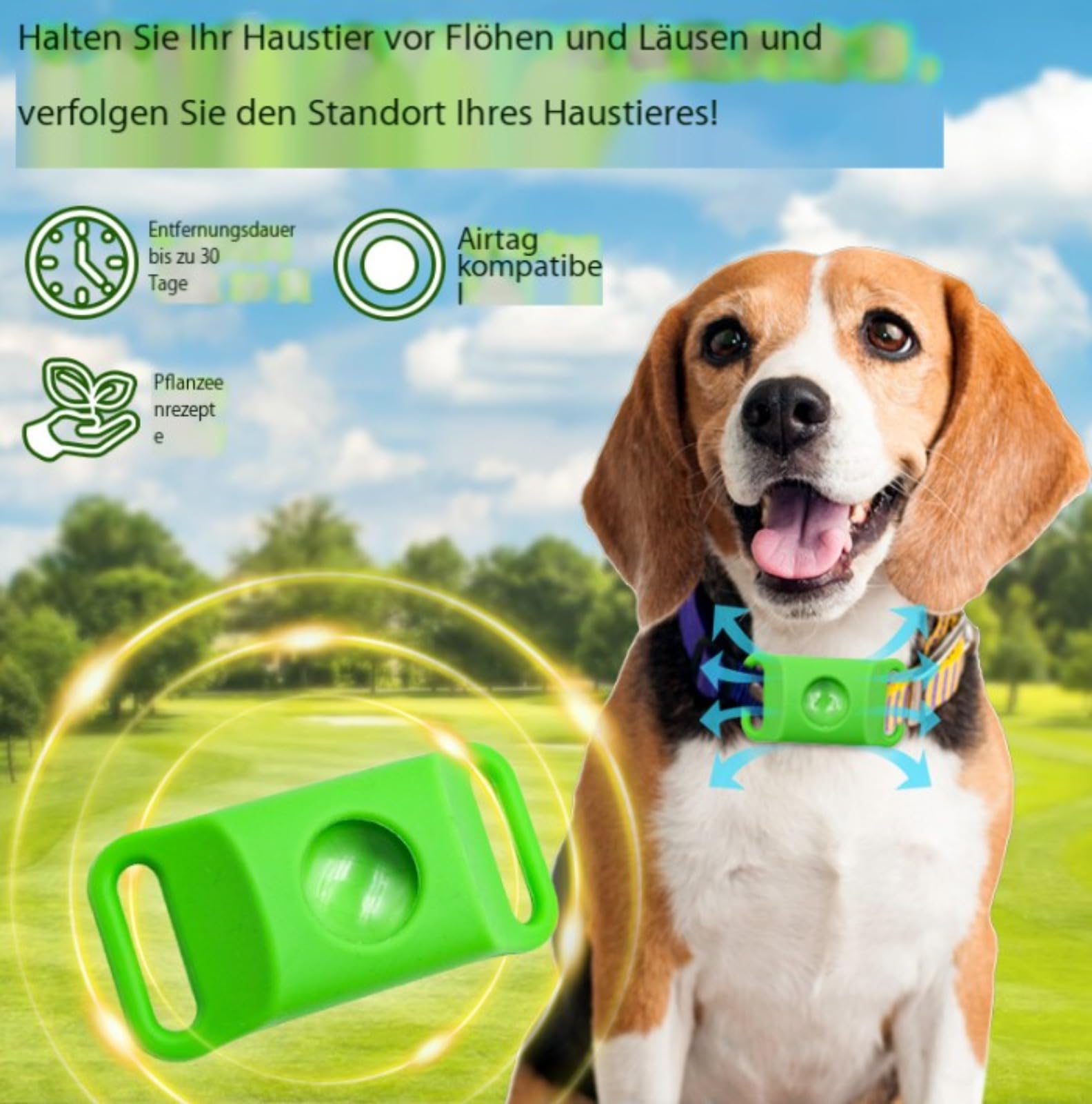 Fell-Freund TickGuard Clip – Gegen Zecken Und Flöhe, Repellent-Hänger, 100% Natürliche Inhaltsstoffe (Schwarz,2 Stück)