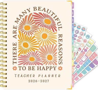 Teacher Planner 2026-2027 Academic Year, Jul 2026 - Jun 2027, 8.5"x11"