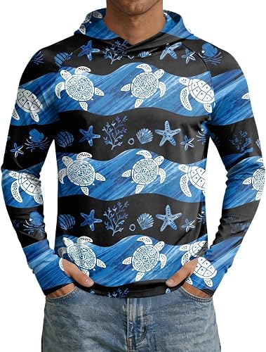 Uv Protection Shirts for Men Lightweight SPF 50+ UPF Sun Protection Clothing Lon