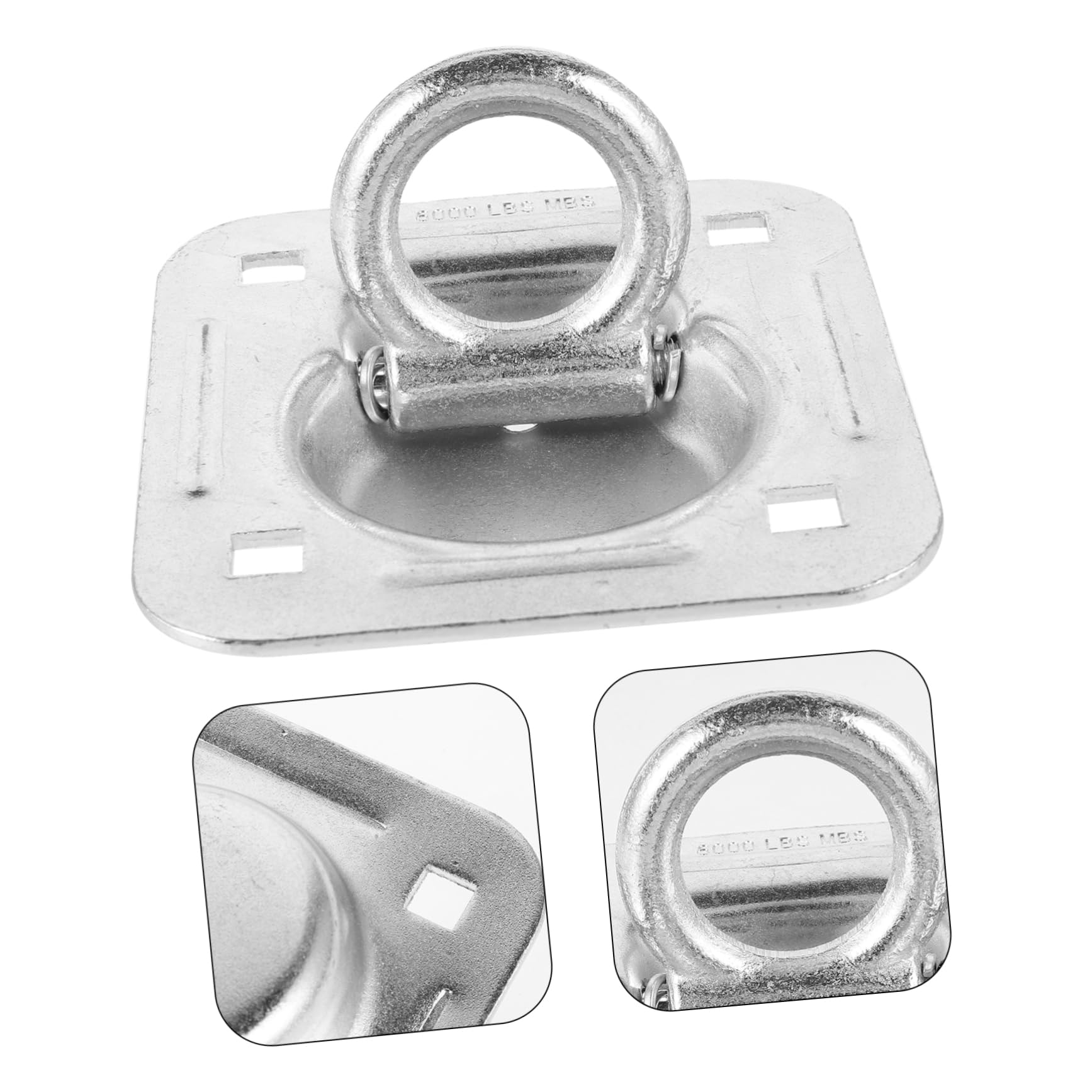 OKUMEYR Recessed Tie Downs for Trailers Boat Ring Hatch Pull Stainless Steel Flush Mount Handle