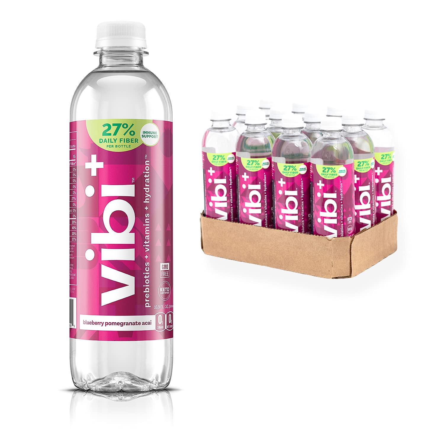 Buy Vibi+ Blueberry Pomegranate Acai Low Carb Flavored Water