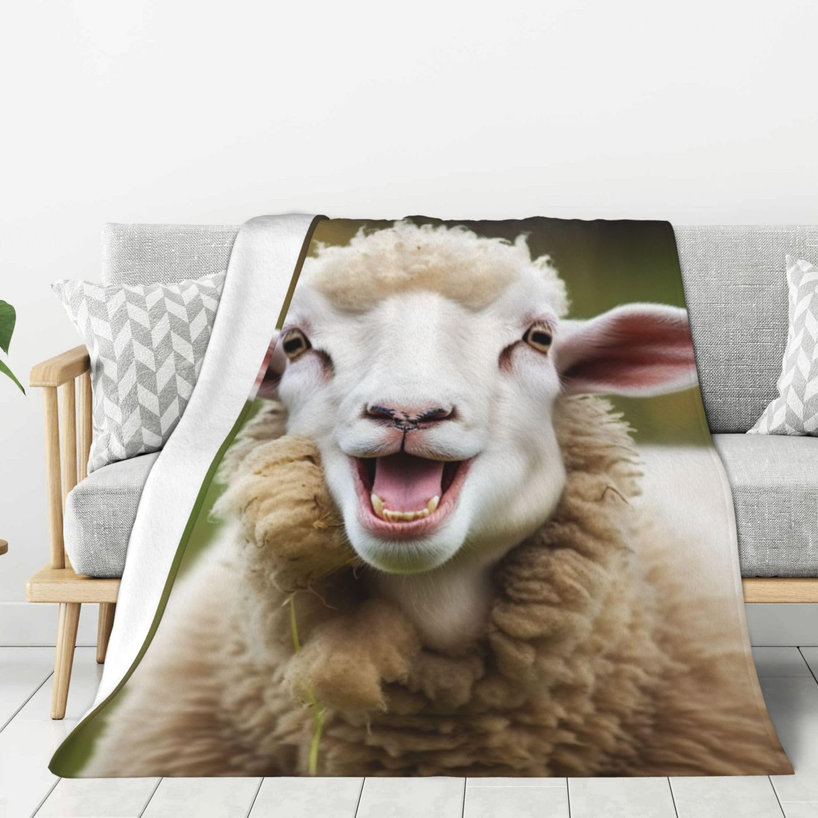 Couverture en flanelle mouton mignon un câlin de douceur douce