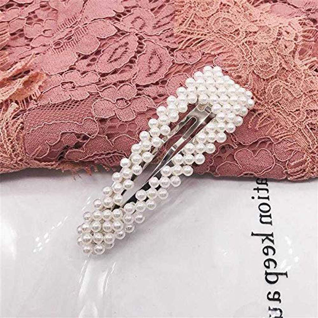 Fermaglio per capelli con perline accessori per capelli fatti - Italia