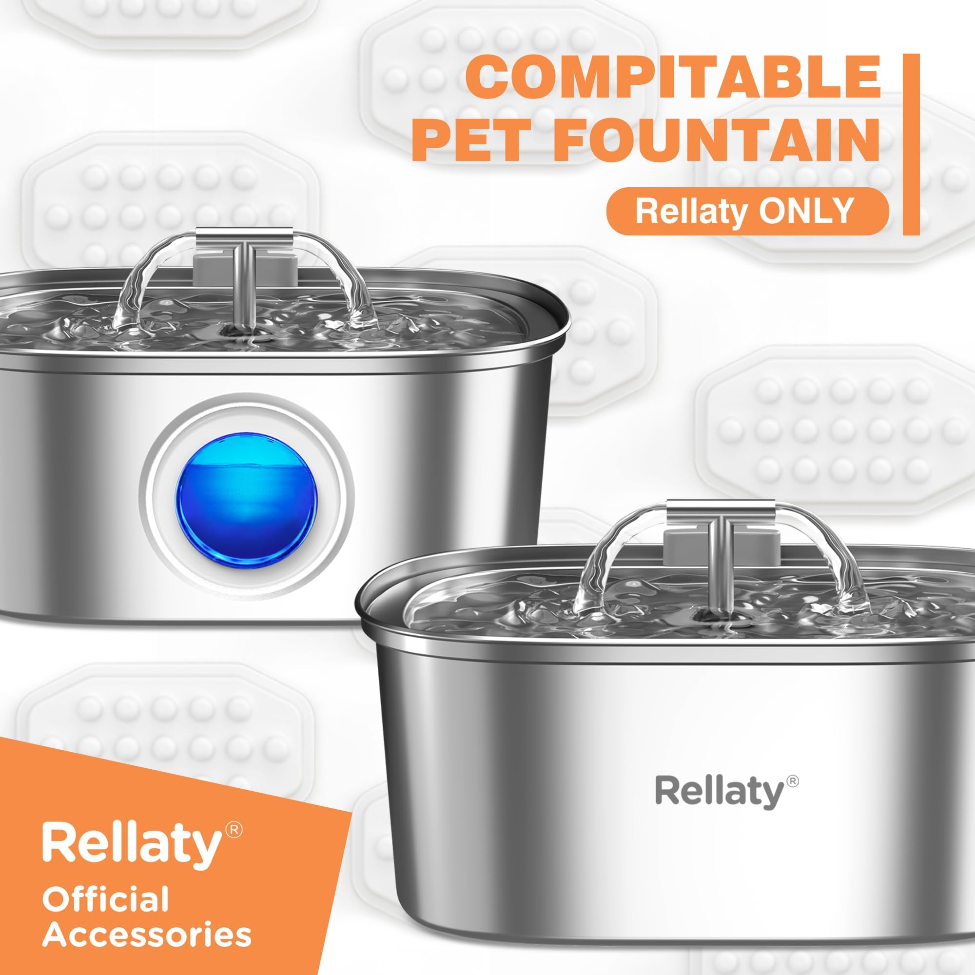 Rellaty Repuesto oficial de filtros de fuente de agua para gatos