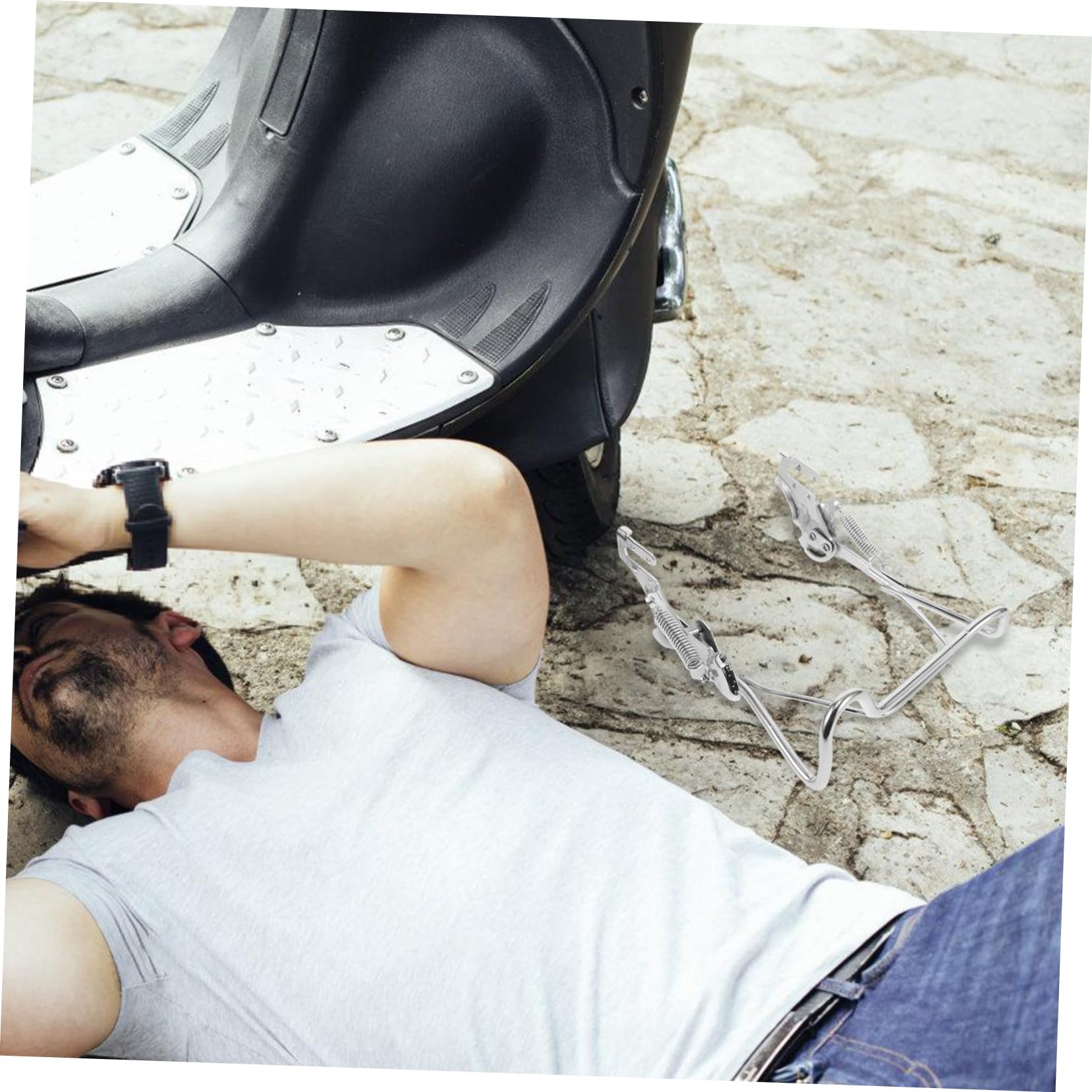 Toddmomy Béquille De Béquille Double De Élément De Scooter Accessoire De Scooter
