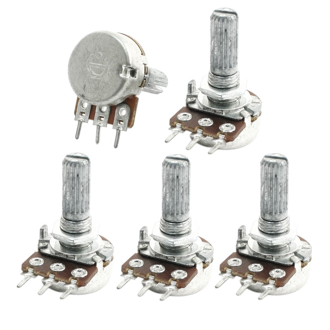 uxcell 5Pcs B50K 50K Ohm 13mm Shaft Single Linear Rotary Potentiometers Amazon.ca Automotive