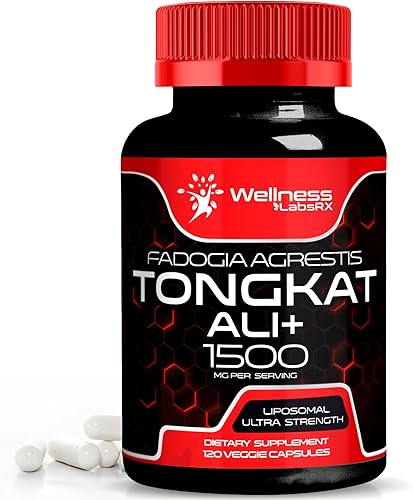Tongkat Ali para hombres - 1500 mg - Fadogia Agrestis Tongkat Ali Cápsulas - Suplemento Tongkat Ali para hombres, suplemento de entrenamiento para