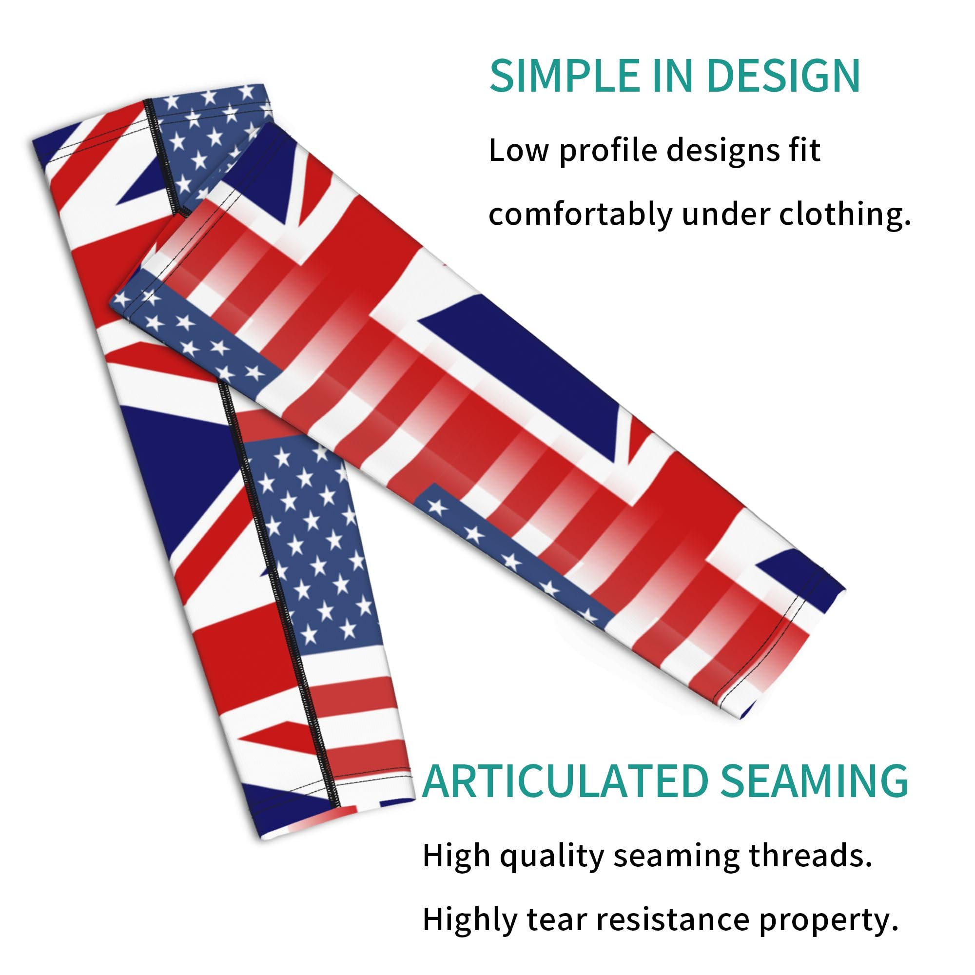 SEAEAGLE union-jack american flag Summer Sun Protection Sleeves Golf Arm Protection Sleeves