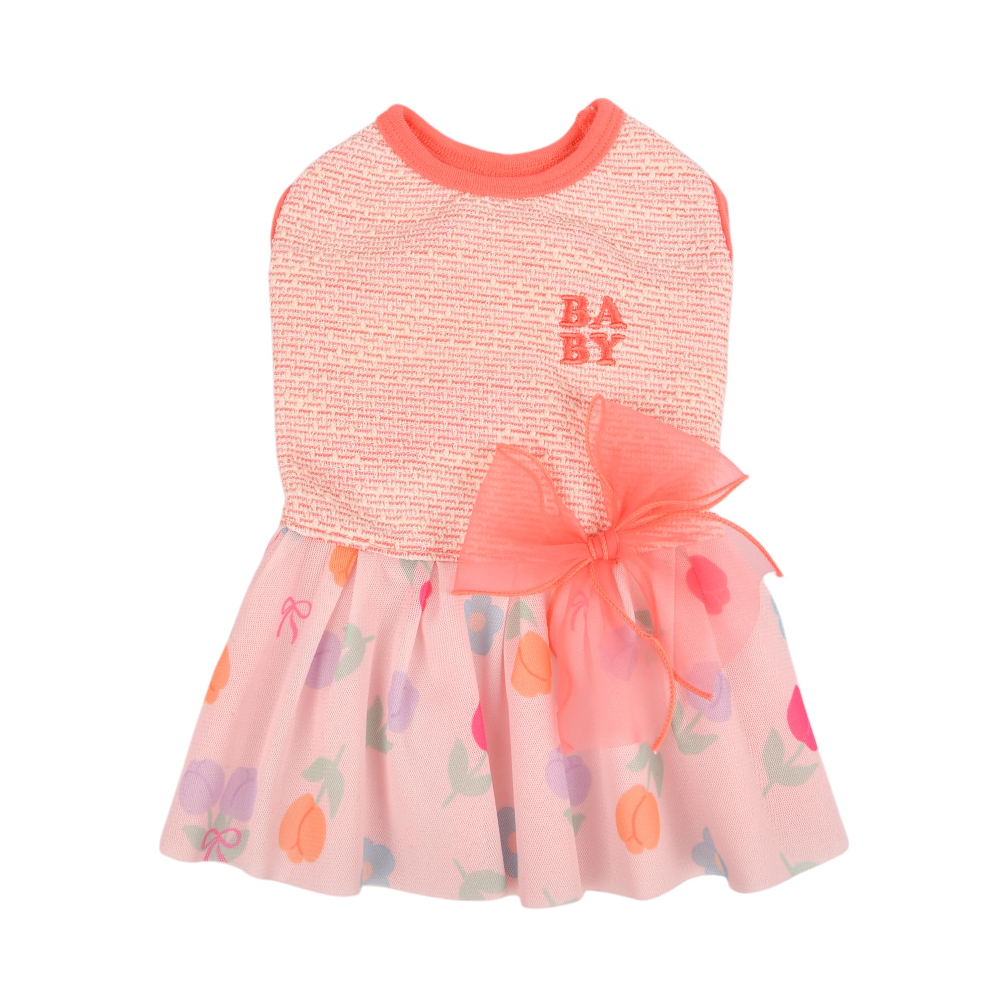 Robe pour petit chien chic rouge pour les balades en ville
