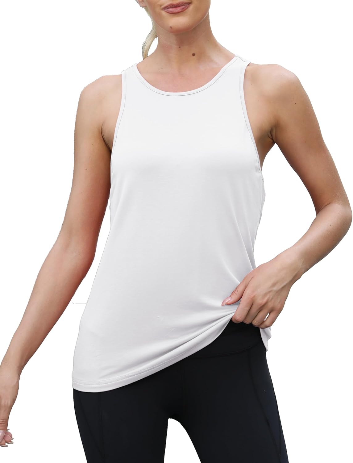 Mippo Workout Tops for Women Sleeveless Athletic Running Yoga Tank Tops Racerback Breathable Gym Sports Exercise Shirts - Image 2