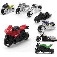 MQDMINI 8 Pack Mini Motorcycle Models, Diecast Pull Back Motorcycles, Desk Toys for Office Stress Relief Decor