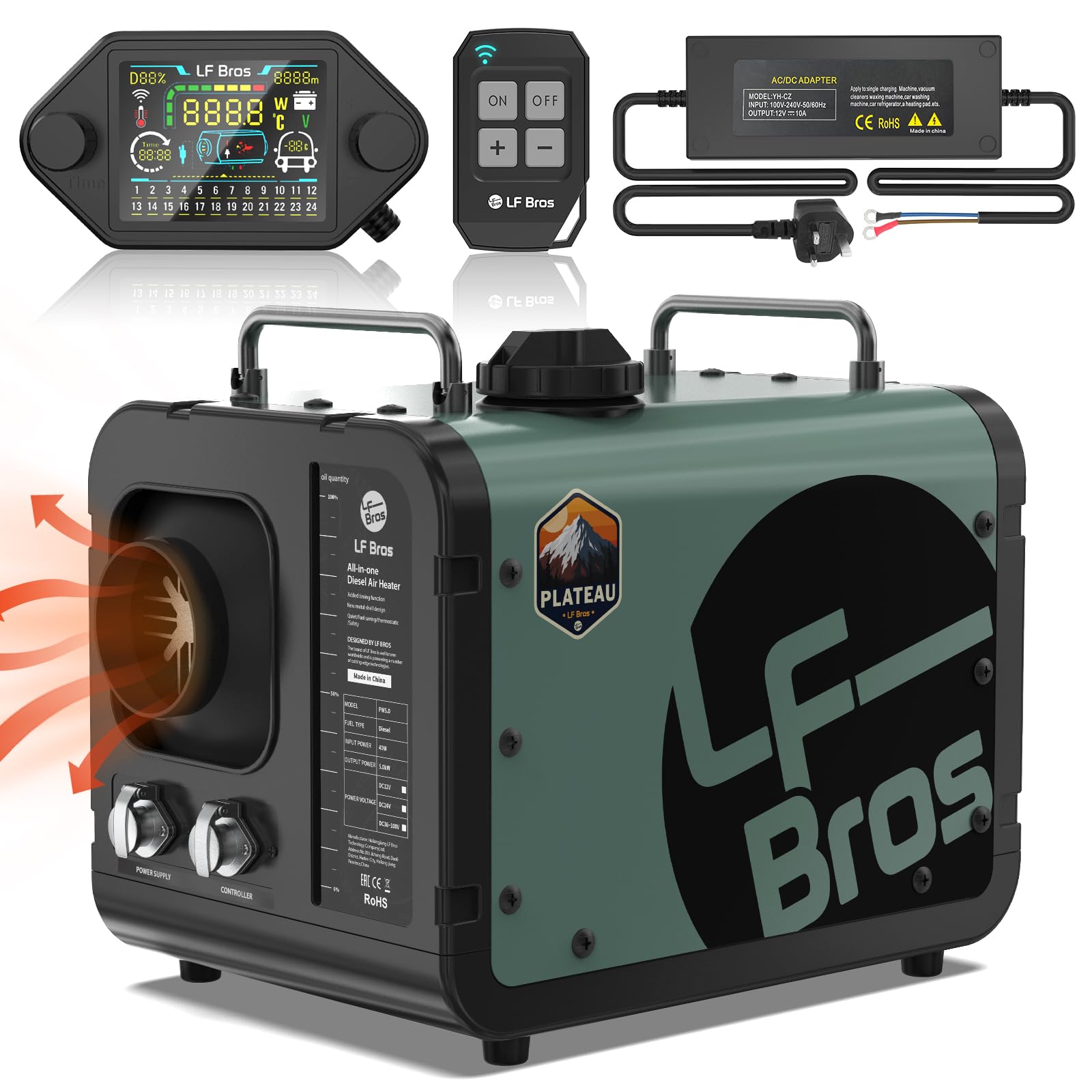 LF Bros 5kW N2-T Diesel Heater