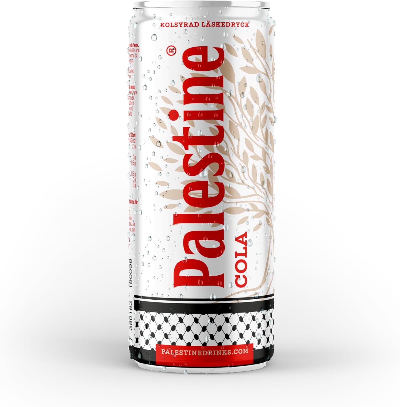 Palestine Cola Carbonated Soft Drink, 330ml Can, 24-Pack