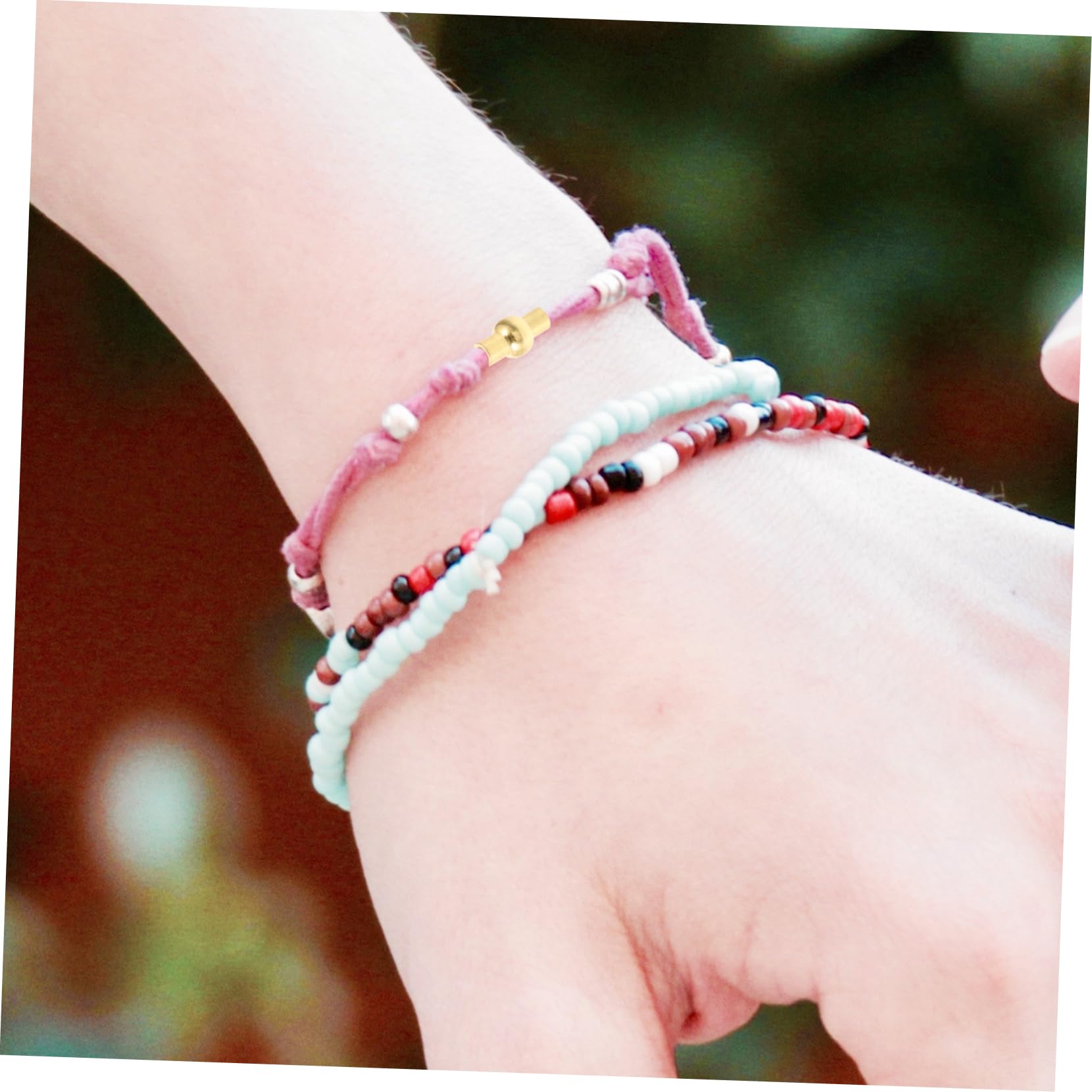 100 Stück Magnetverschluss Teiliges Goldfarbene Lederarmband Verschlüsse Magnetische Schmuckverbinder DIY Armband Ketten Verschlussclips für Halsketten und Armbänder