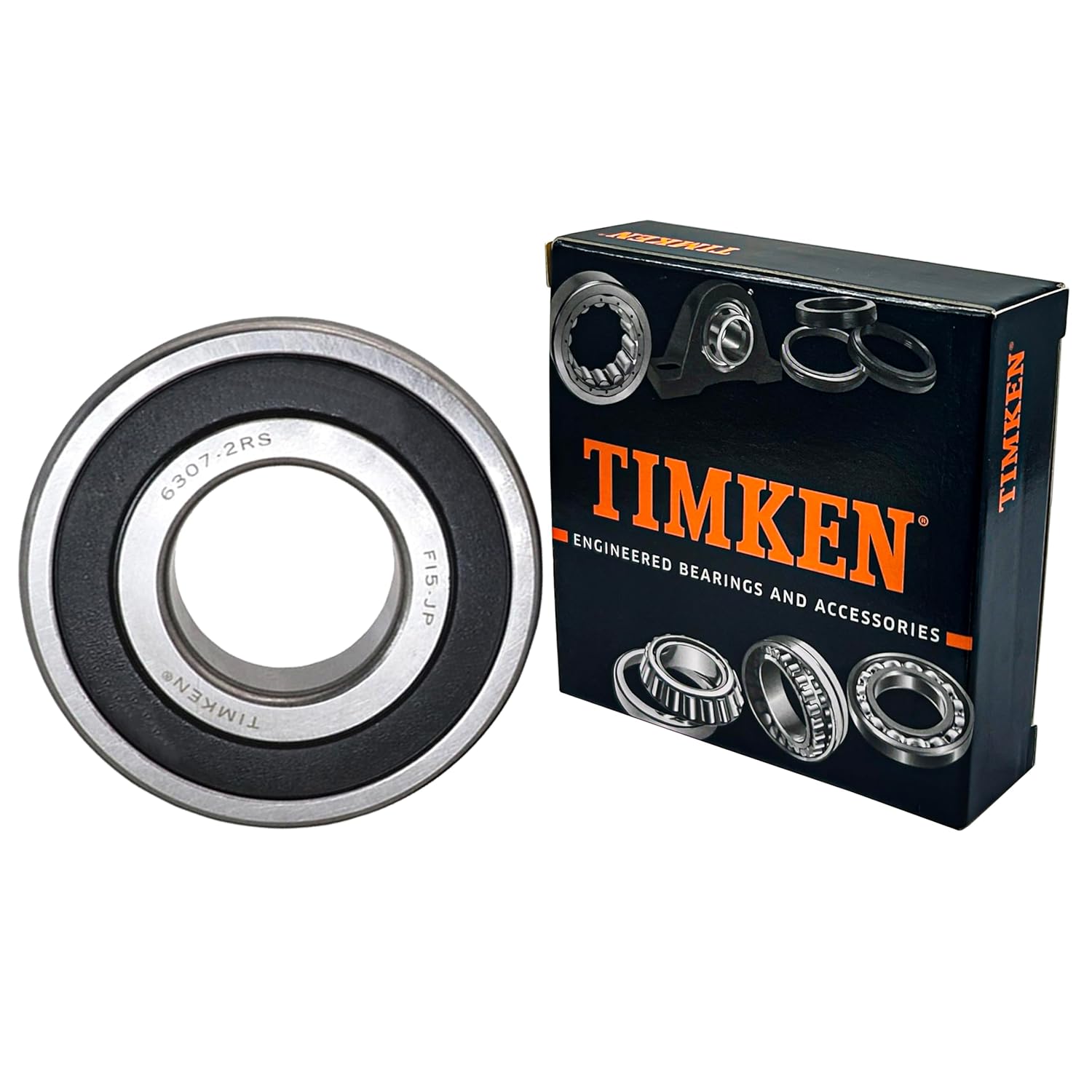 TIMKEN 6307-2RS 35x80x21mm,Double Rubber Seal Bearings, Pre-Lubricated and Stable Performance and Cost Effective, Deep Groove Ball Bearings.
