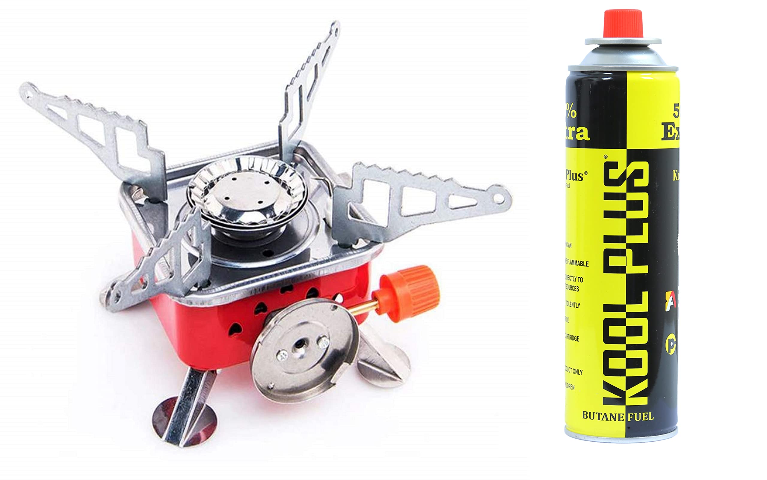 NH WORLD Combo of Ultra Light Portable Camping Stainless Steel Stove with Butane Gas Can Stainless Steel Automatic Gas Stove (Stove + 1 Big Size 300 Gram Butane Gas Can) (B0BFGMTGDX) Amazon Price History, Amazon Price Tracker