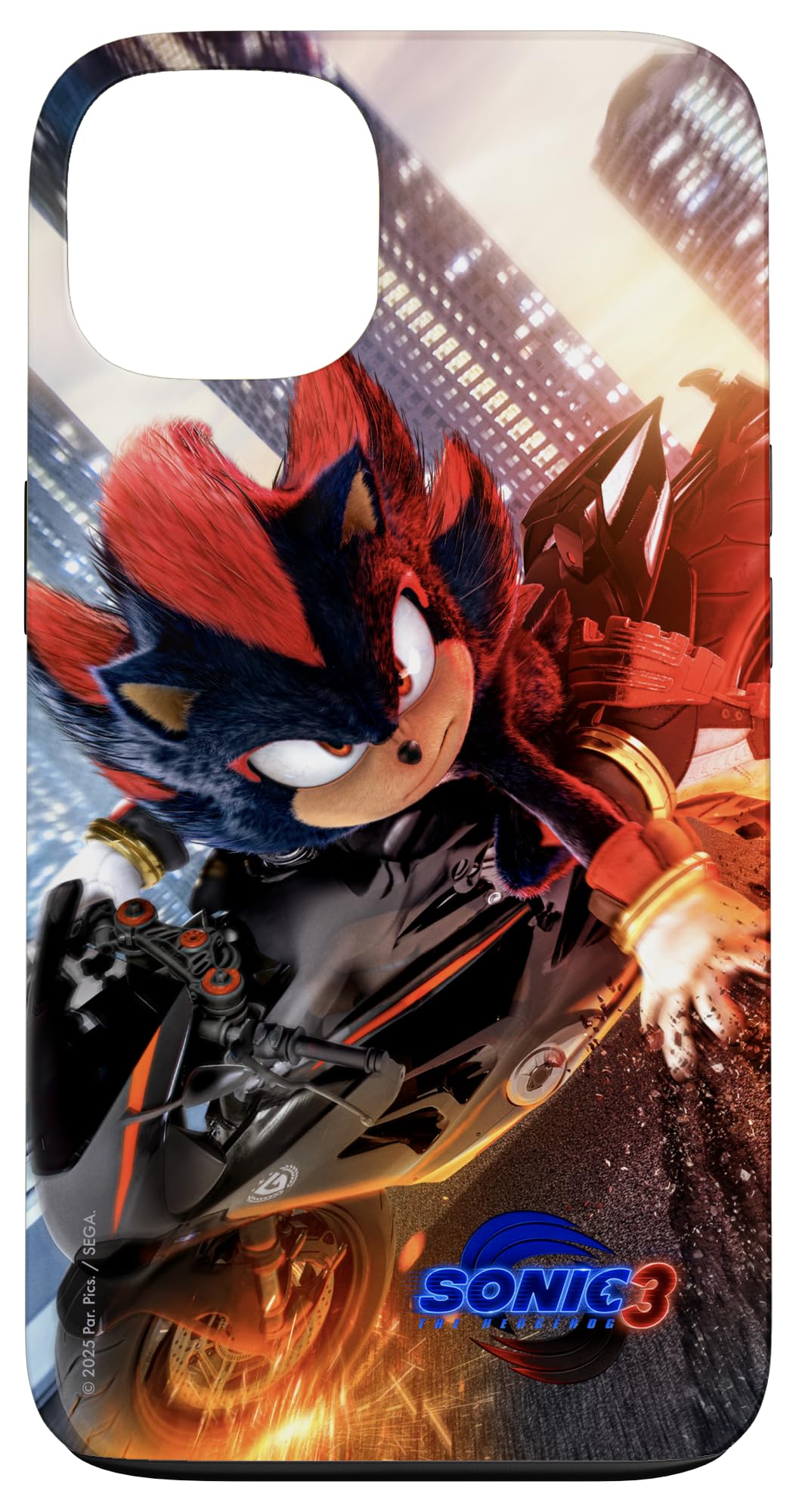 Sonic The Hedgehog 3 - Shadow Motorcycle Case for iPhone 13