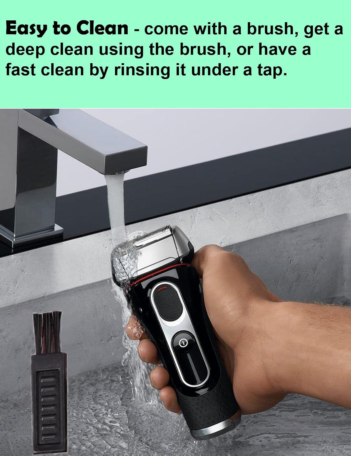 Series 5 Replacement Head 52S for Braun Electric Shaver, S5 Wet and Dry Replacement Head Compatible with Braun 5 Series Foil and Cutter 5190cc 5090 5020 (1 Count) - Image 6