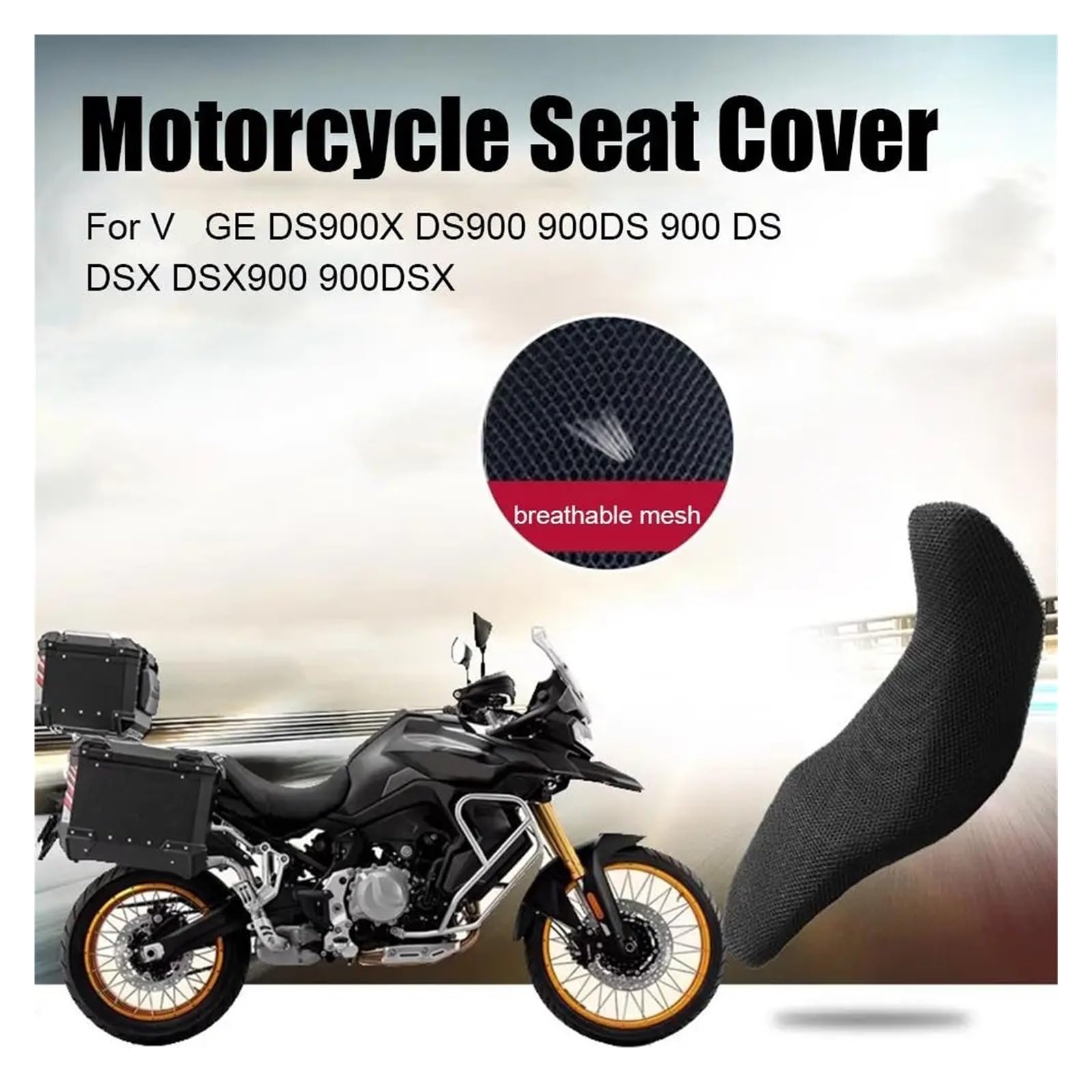 Motociclo Coprisedile Cuscino Coprisedile Con Cuscino Di Protezione Per VOGE DS900X DS900 900DS 900 DS DSX DSX900 900DSX Sella In Tessuto Di Nylon