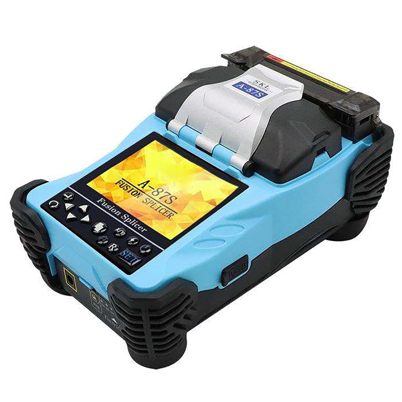 Épisseuse automatique de fusion de fibre optique avec écran de 8,9 cm, machine d'épissure de soudure à fibre optique pour connexion à froid et épissure de câble métallique d'isolation