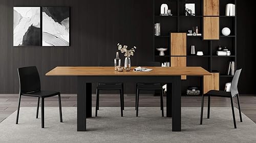 Miniatura 204 de Mobili Fiver, Estantería Iacopo XS (63.31 x 31.5 pulgadas), roble rústico, fabricada en Italia Roble rústico,Ashwood Negro,Ashwood Blanco,Efecto