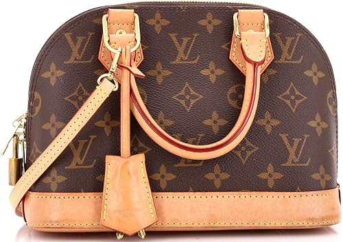 Pre-Loved Alma Handbag Monogram Canvas BB, Brown