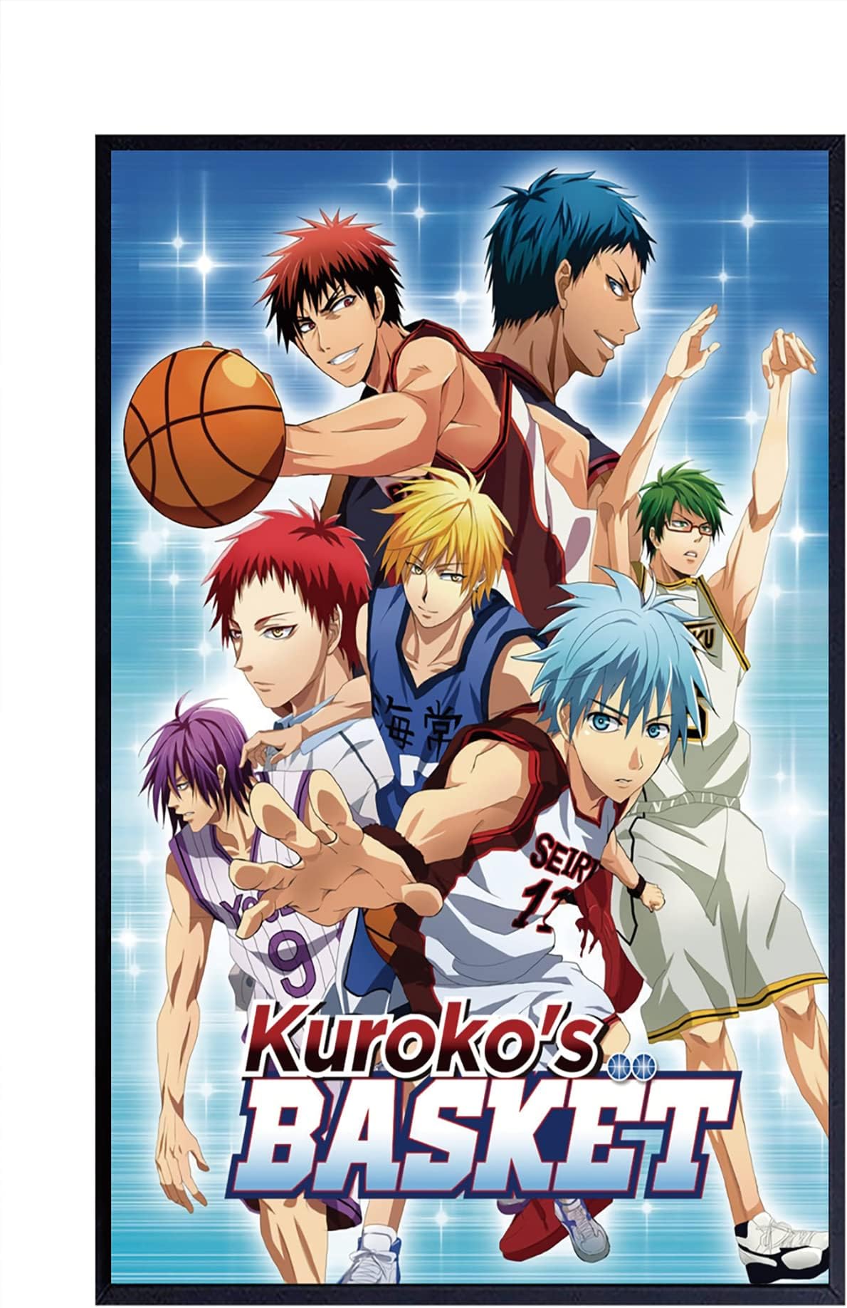 ChristjEZa Anime Cartoons Kuroko Basketball Cool Wall Decor Art Print posters for room aesthetic- Matte Poster Frameless Gift 11 x 17 inch(28cm x 43cm)