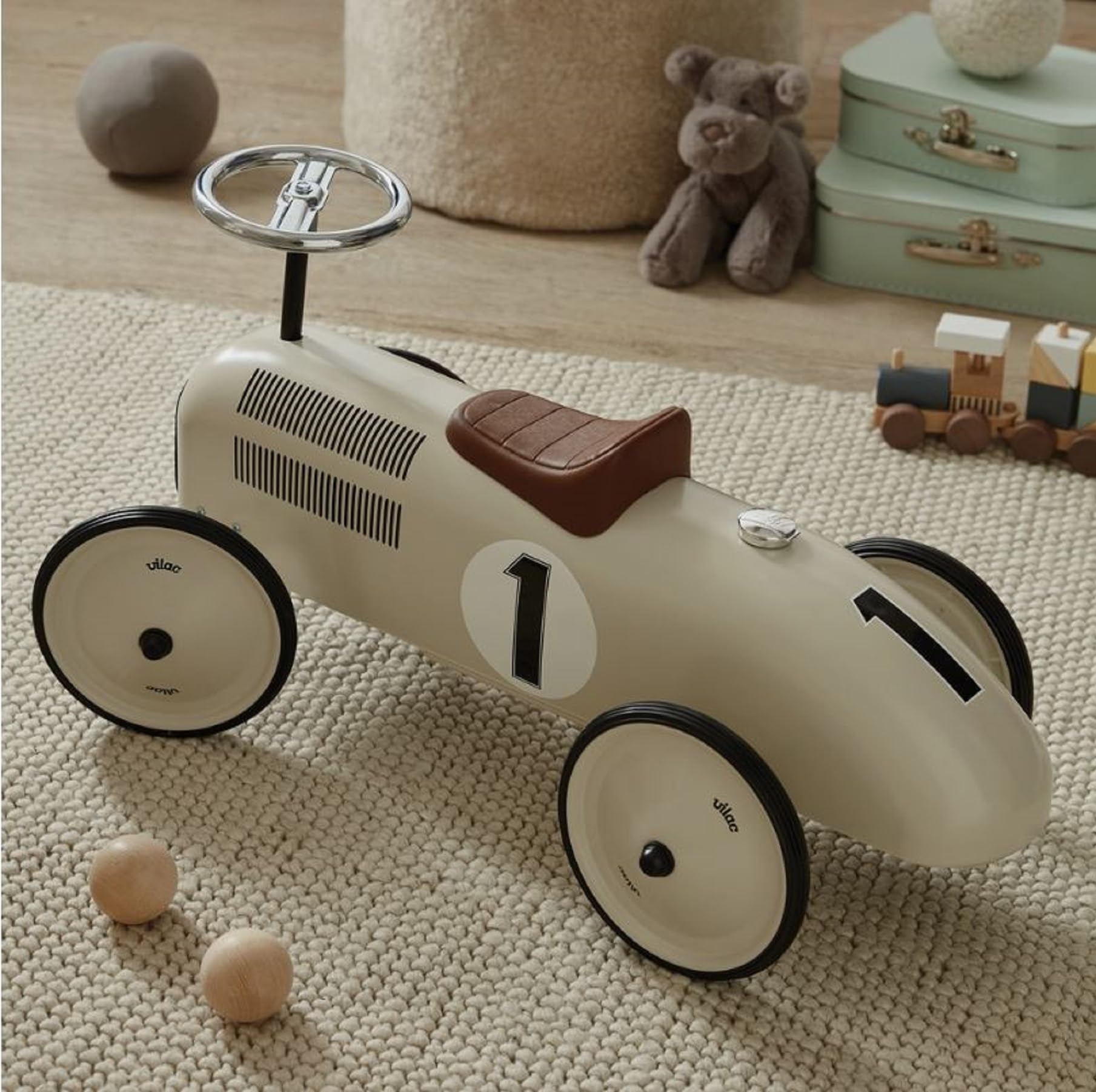 Vilac Metal Car, Creme