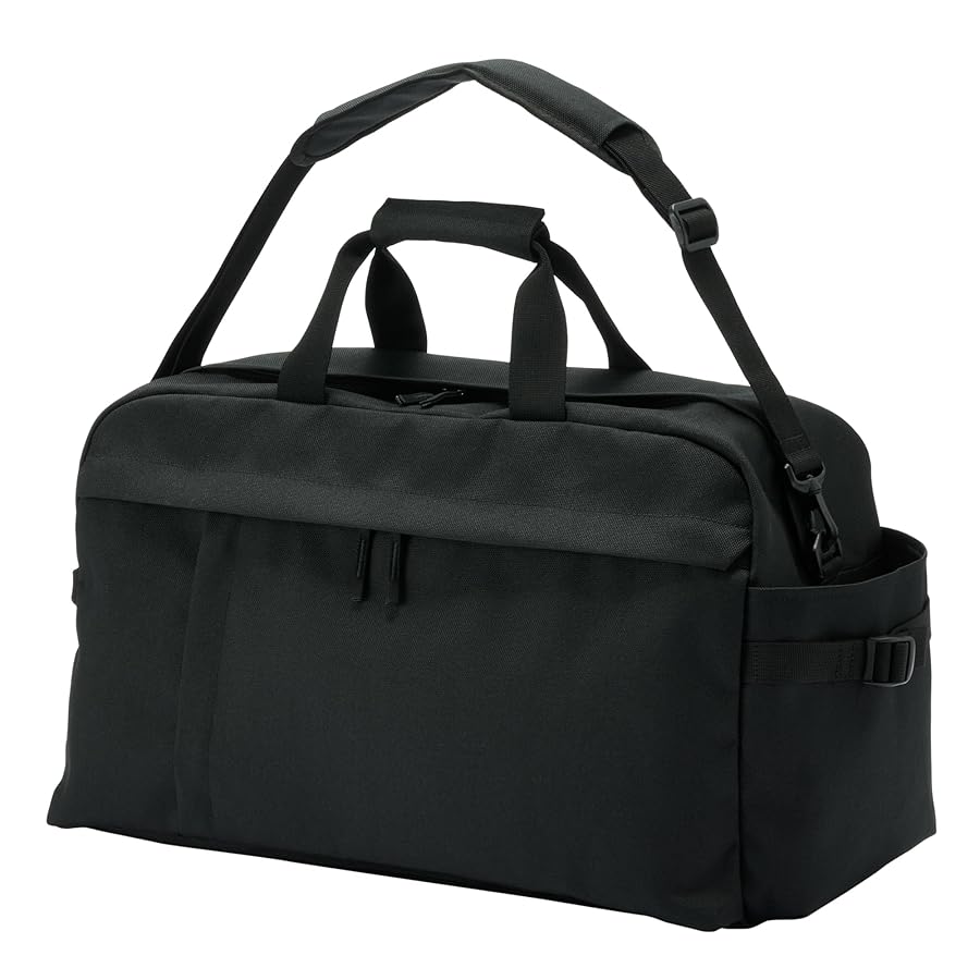 廃盤美品 無印良品　荷物の量で広げられる　撥水　ボストンリュック バッグ セット MUJI (無印良品) - 無印良品のボストンバッグ荷物の量で広げ