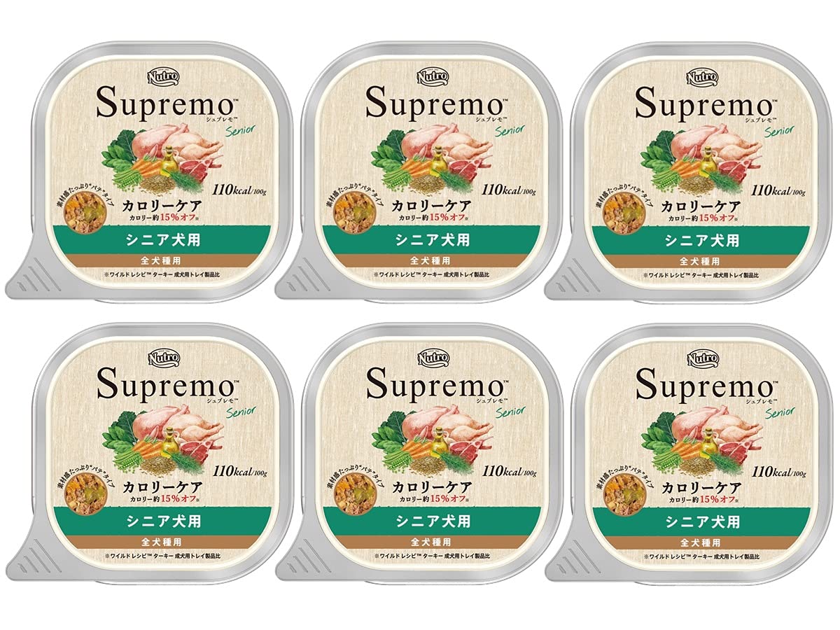 Amazon.co.jp: ニュートロ シュプレモ シニア犬用 トレイ 100g×6