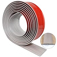 Vista 9 de Tira de Transición de Piso de 2" Autoadhesiva de Vinilo Plano con Respaldo Fuerte (5cm, 10FT, Café)