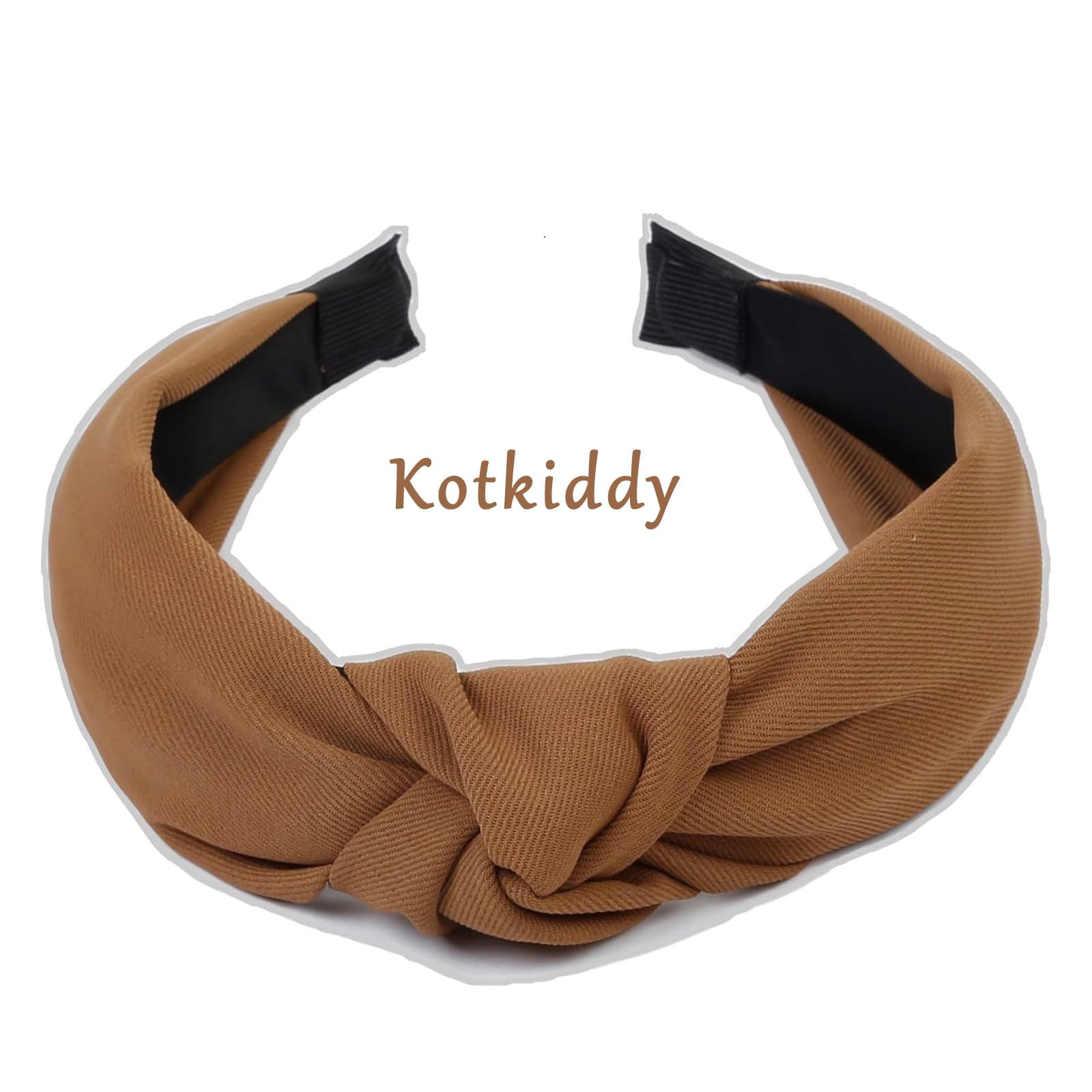 Kotkiddy 4 sztuki opasek na czoło dla kobiet, antypoślizgowe, modne, damskie opaski na czoło, słodka opaska do włosów dla kobiet, szeroki węzeł, wzór panterki