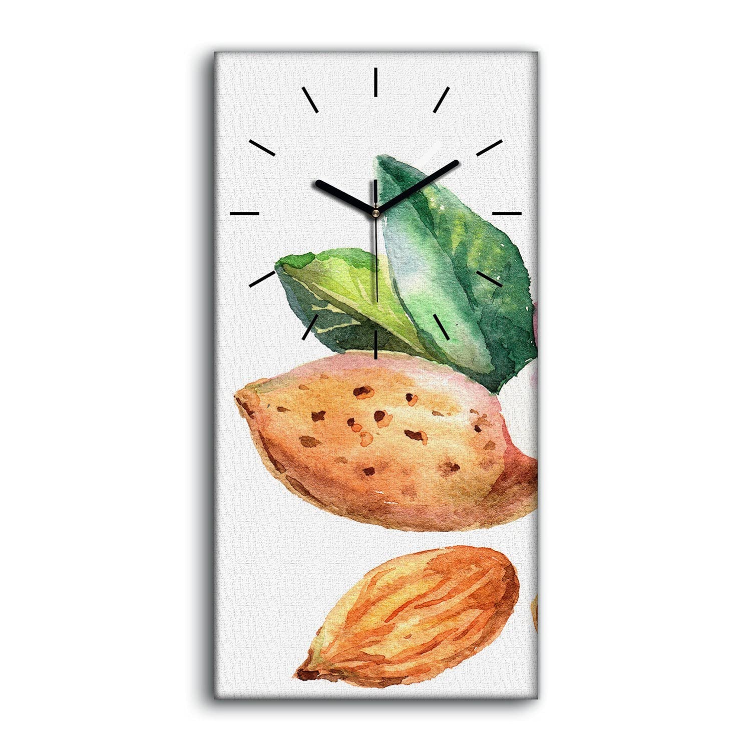 Horloge sur Toile Silencieuse Coloray Décoration 30x60cm