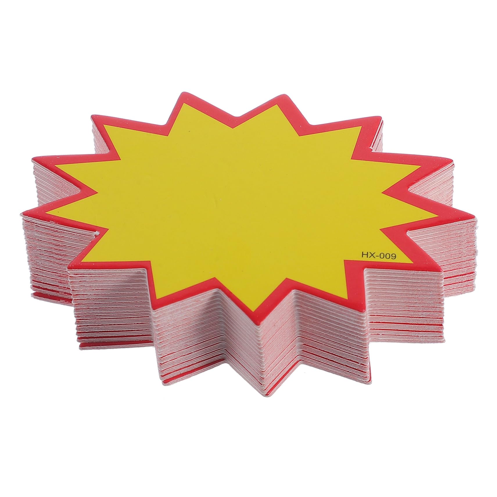 NAMOARLY Label for Stores Garage Sale Pricing Sign 200pcs Star Burst Labels Sturdy Paper Tags