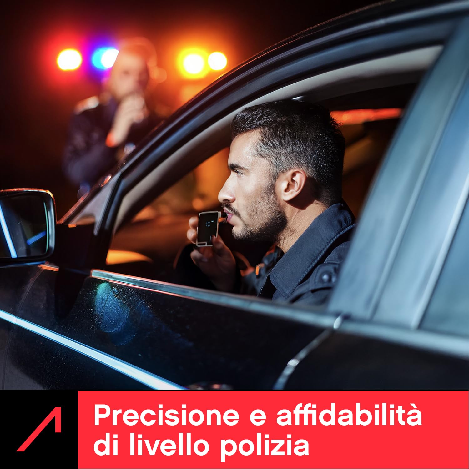 ACE Etilometro XS Lite - Accuratezza del 96,3% (TU Vienna, gennaio 2026) - Etilometro calibrato con precisione poliziesca - Super Compatto