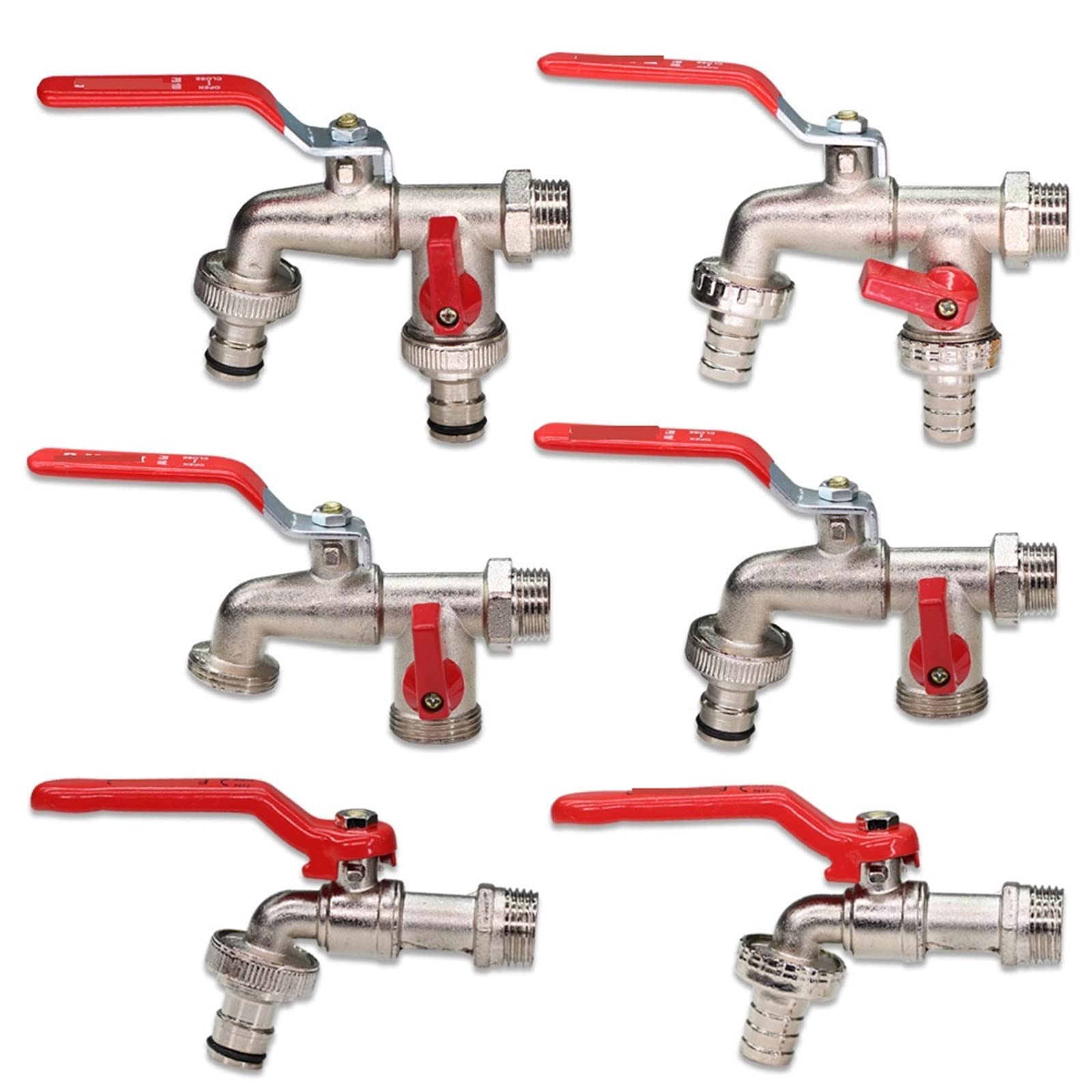 1/2#39; #39; Złącze zbiornika wody IBC 1-drożny 2-drożny adapter do węża ogrodowego mosiężny adapter do nawadniania Wymienna złączka do zaworu kulowego 1 szt. (Hx1pc)