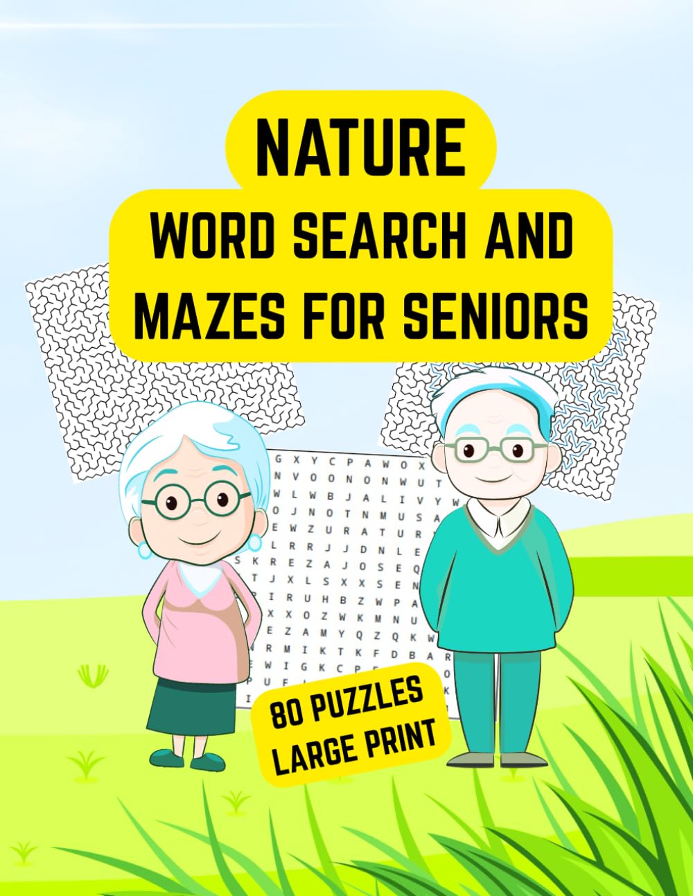 Nature Word Search and Mazes for Seniors