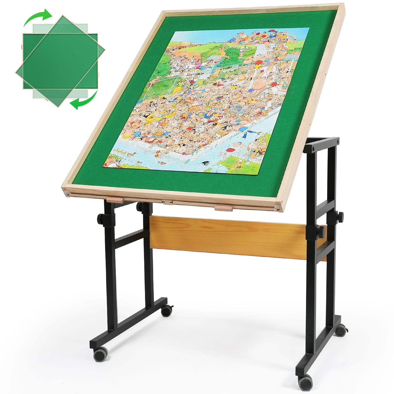 ●MAD WISDOM Amazon.com: ALL4JIG 1500 Pieces 360°Rotating Puzzle Table