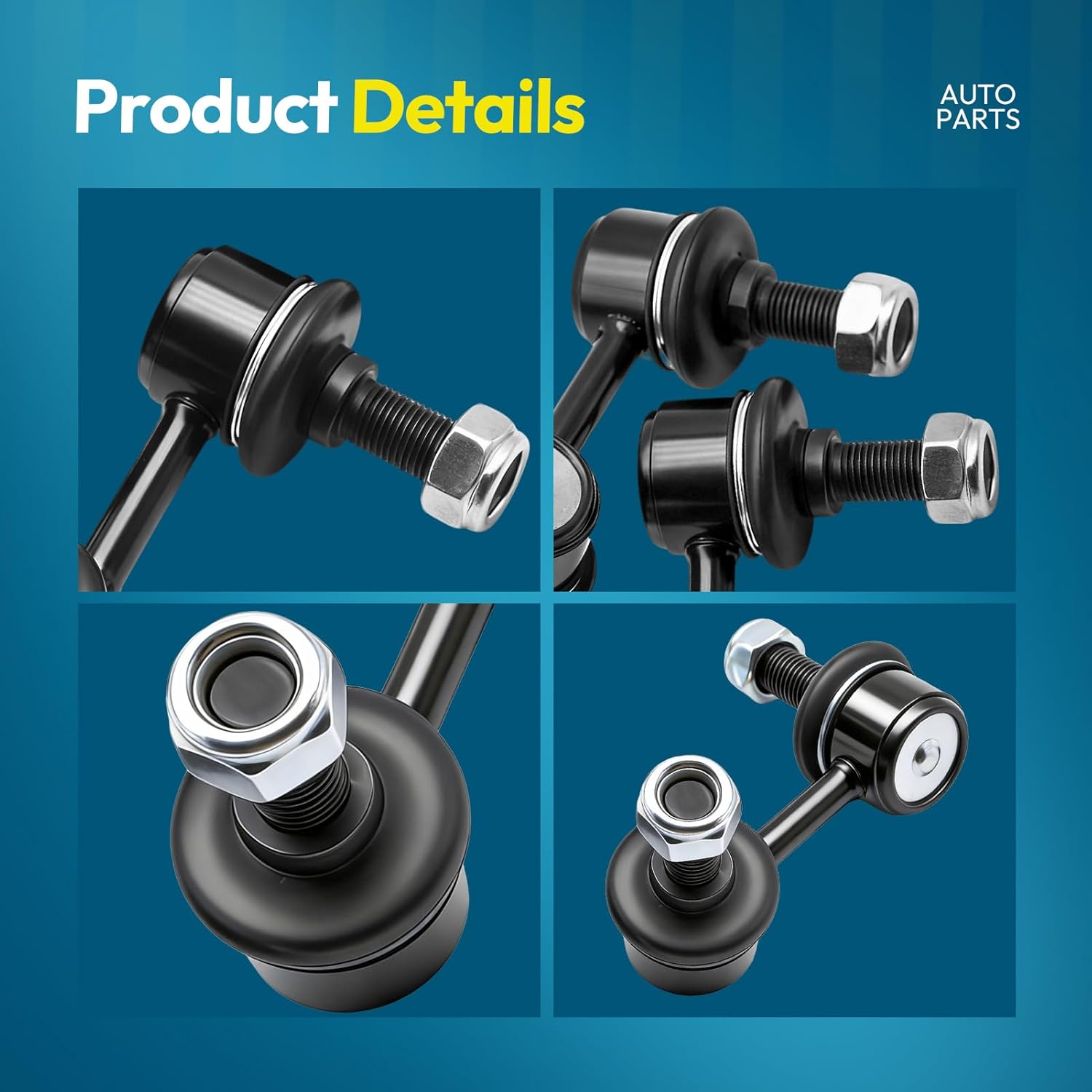 2 Pcs K750037 K750038 Rear Sway Bar Links Driver & Passenger Side Stabilizer Link Kit Fits for Nissan Pathfinder 05-12 Armada 05-15 Pathfinder Armada 2004 for Infiniti Qx56 04-10