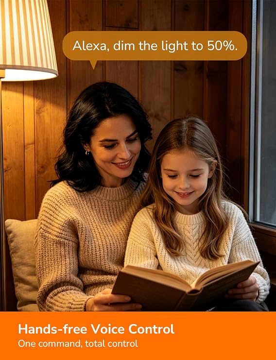 Lepro AI E27 Smart Bulb, 8.5W60W 806lm LED Screw Bulbs, WiFi Bulb 2 Packs [Energy Class F]