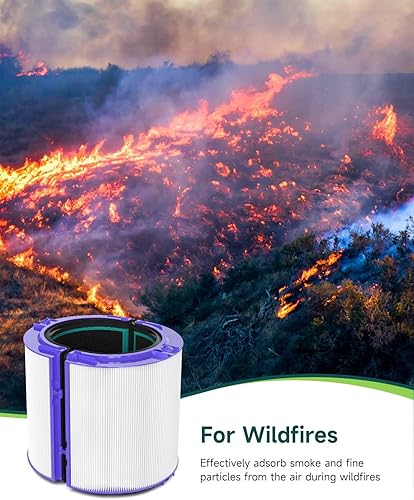 Miniatura 7 de Future Way TP04 Filtro de repuesto compatible con Dyson TP04  HP04  DP04  DP04 purificador de aire, filtro de carbono HEPA de vidrio combinado 360