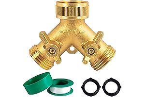 Hourleey Brass Garden Hose Splitter: The Ultimate Durability and Convenience for Your Outdoor Oasis