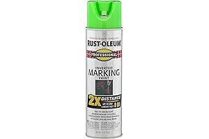 Rust-Oleum Professional 2X Distance Inverted Marking Spray Paint in Fluorescent Green