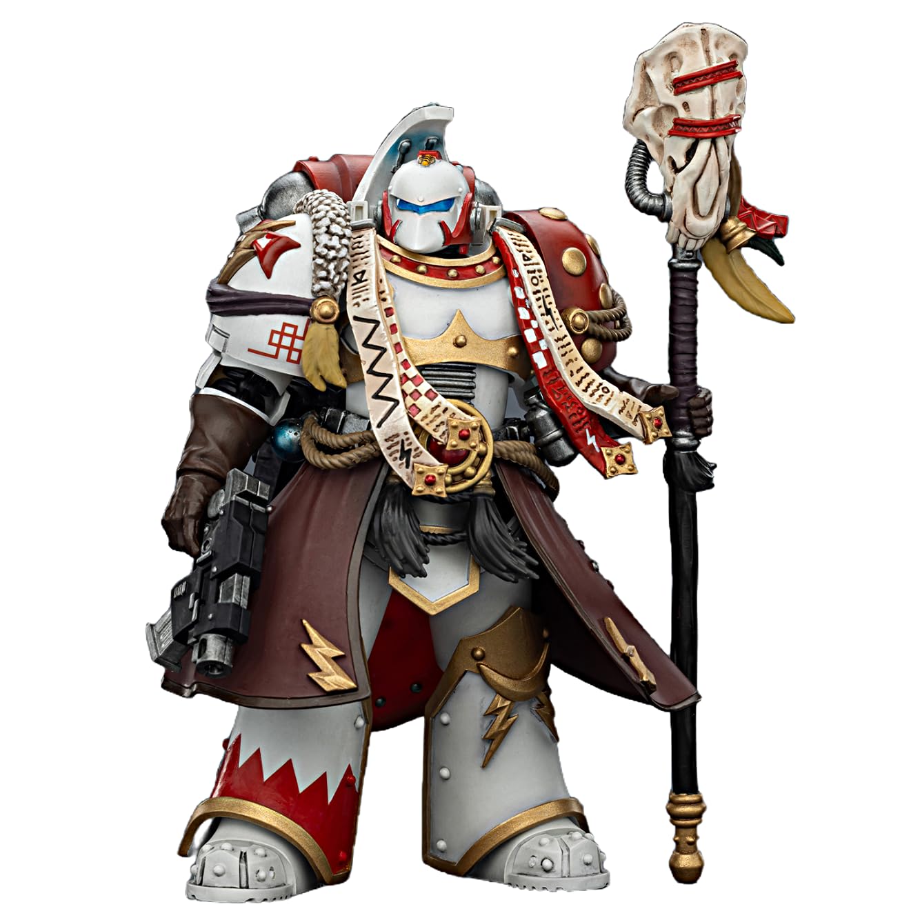 TOYVERSE Joytoy Warhammer The Horus Heresy White Scars Stormseer Consul with Power Stick and Bolt Gun, 1/18 Scale Action Figure, 12.3 cm, Collector's Model 15+ — image 1