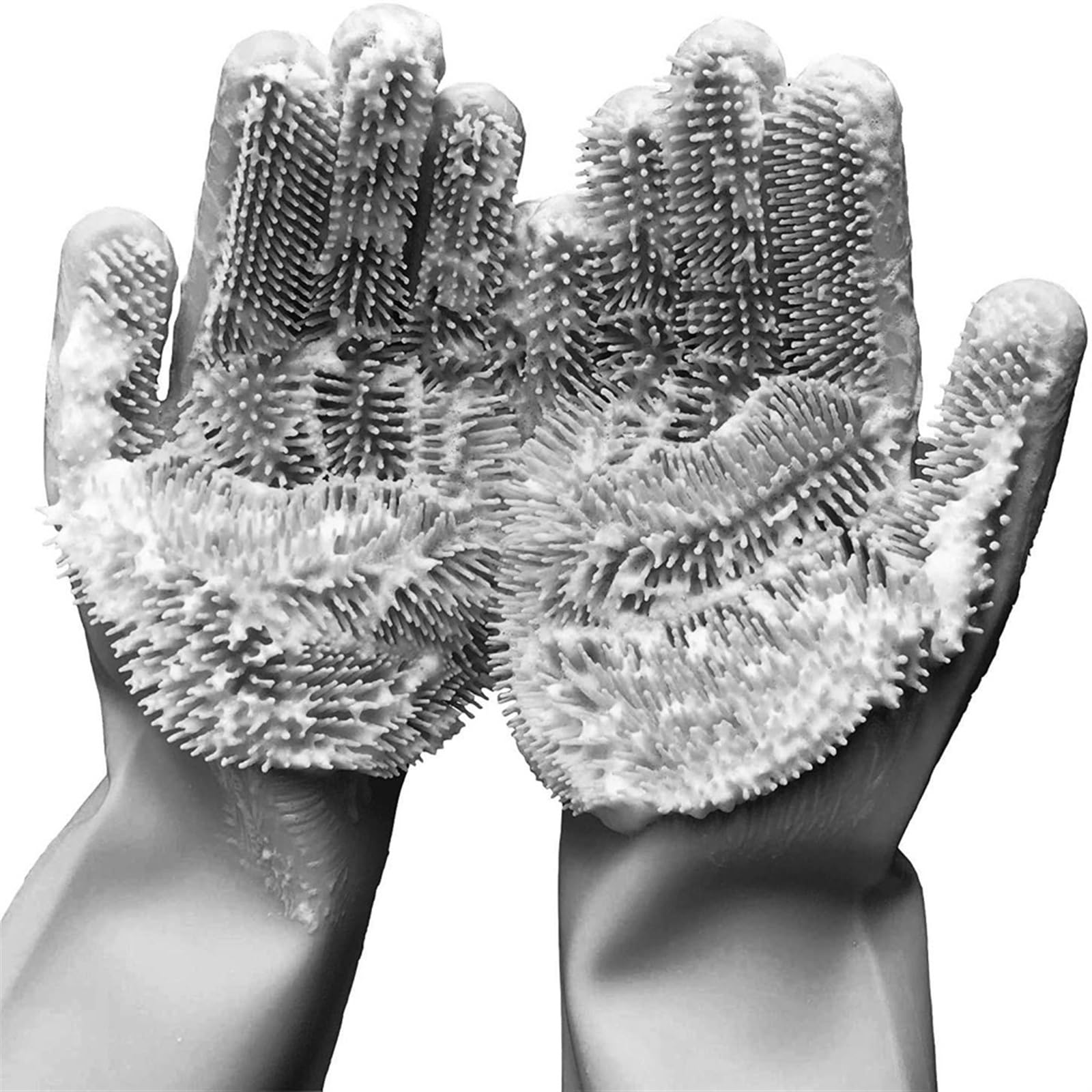 saubere Handschuhe, Geschirrspülschwämme, Küchenreinigungswerkzeuge, Spülhandschuhe(Blau)