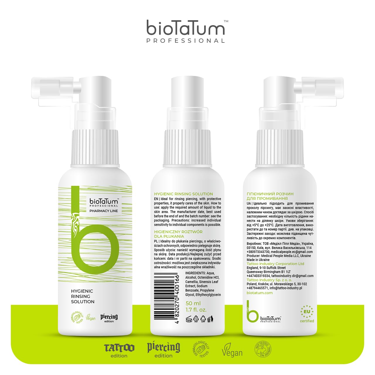 Soluzione igienica per risciacquo, 50 ml