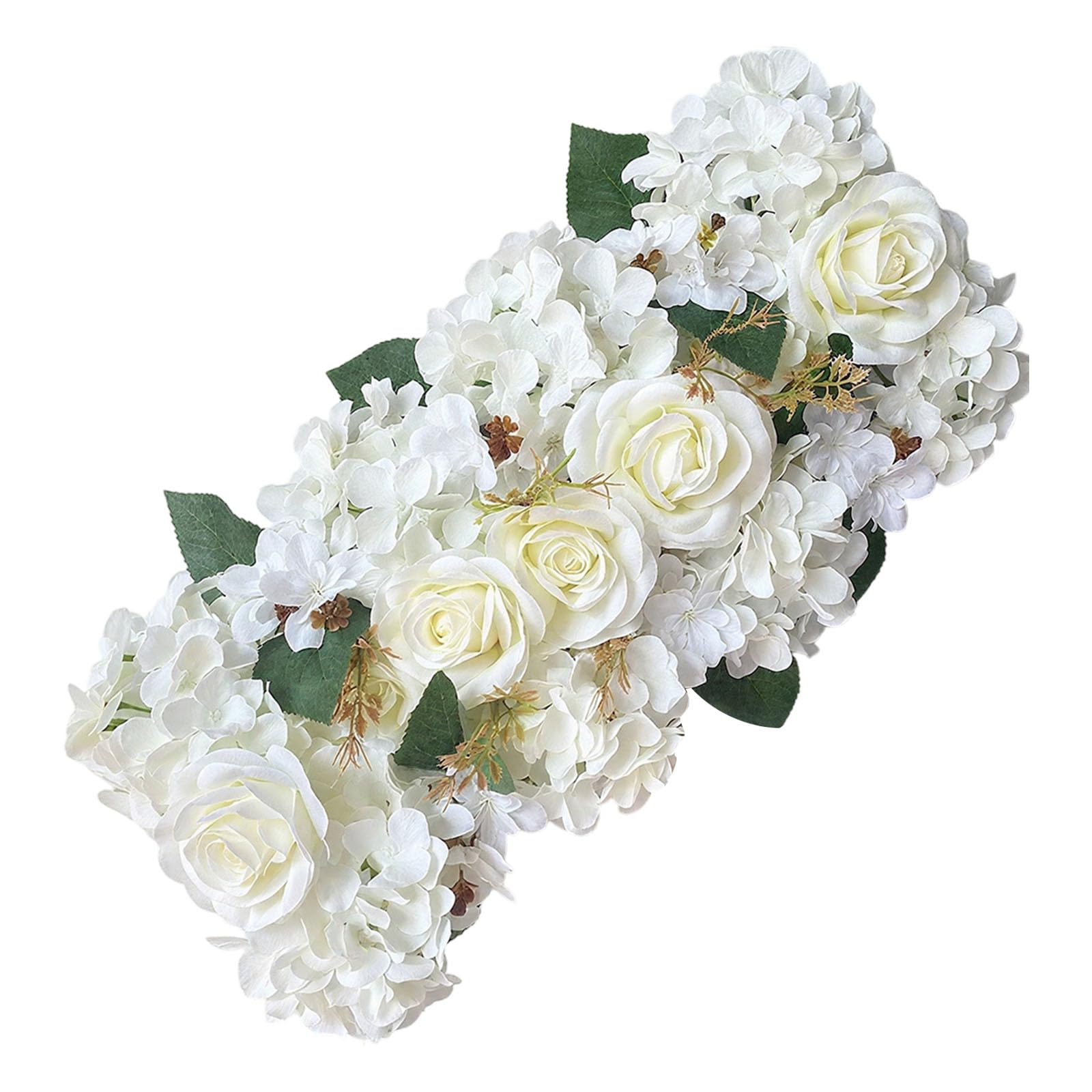 Tfaoys White A Wedding Arched With Realistic Silk Flower For Indoor Outdoors Ceremonies And Party Decorations Background Floral Wedding Arched Flower Silk Artificial