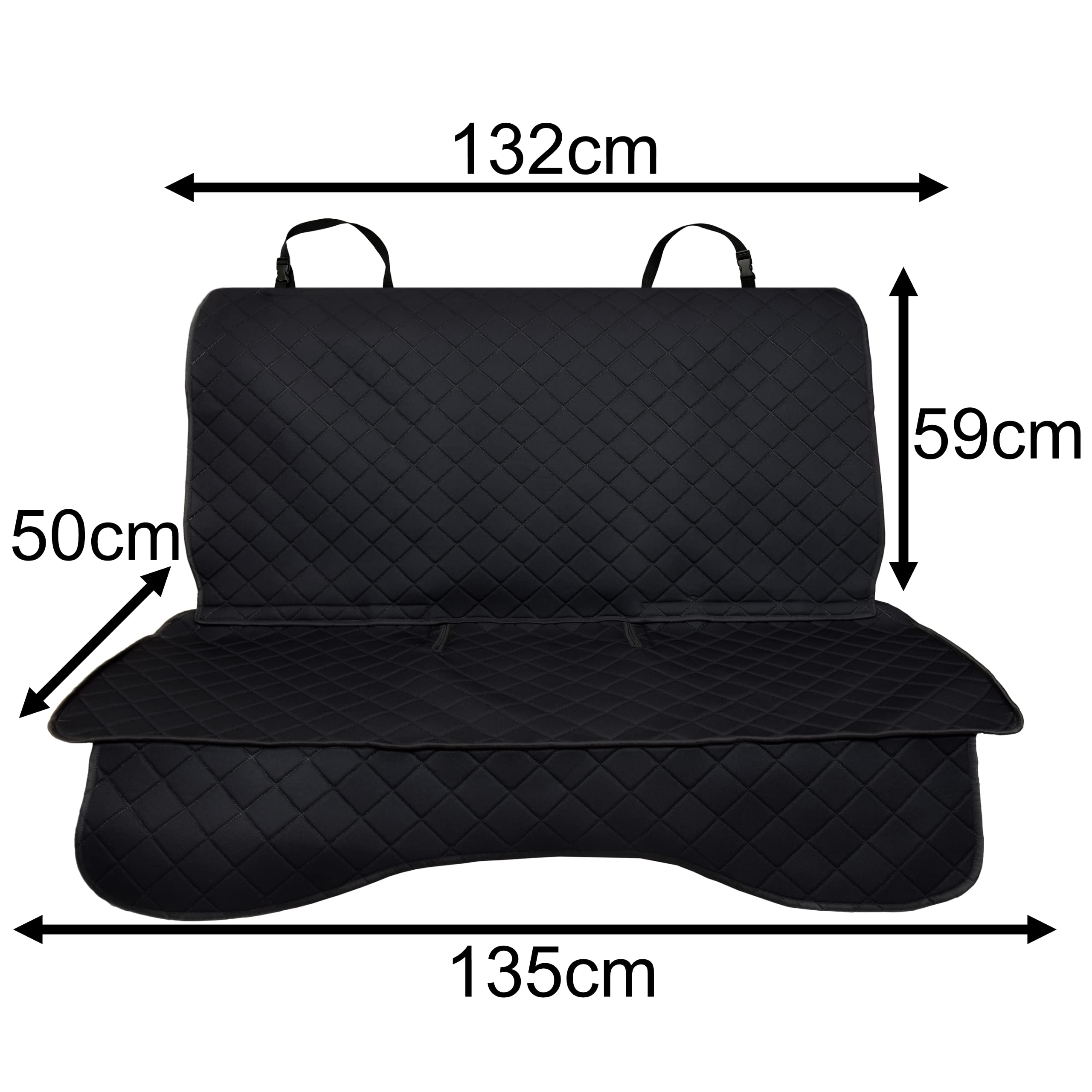 Housse De Siège Auto Pour Chien URAQT - 145x125 Cm - Imperméable Et Antidérapante - Protection Banquette Arrière