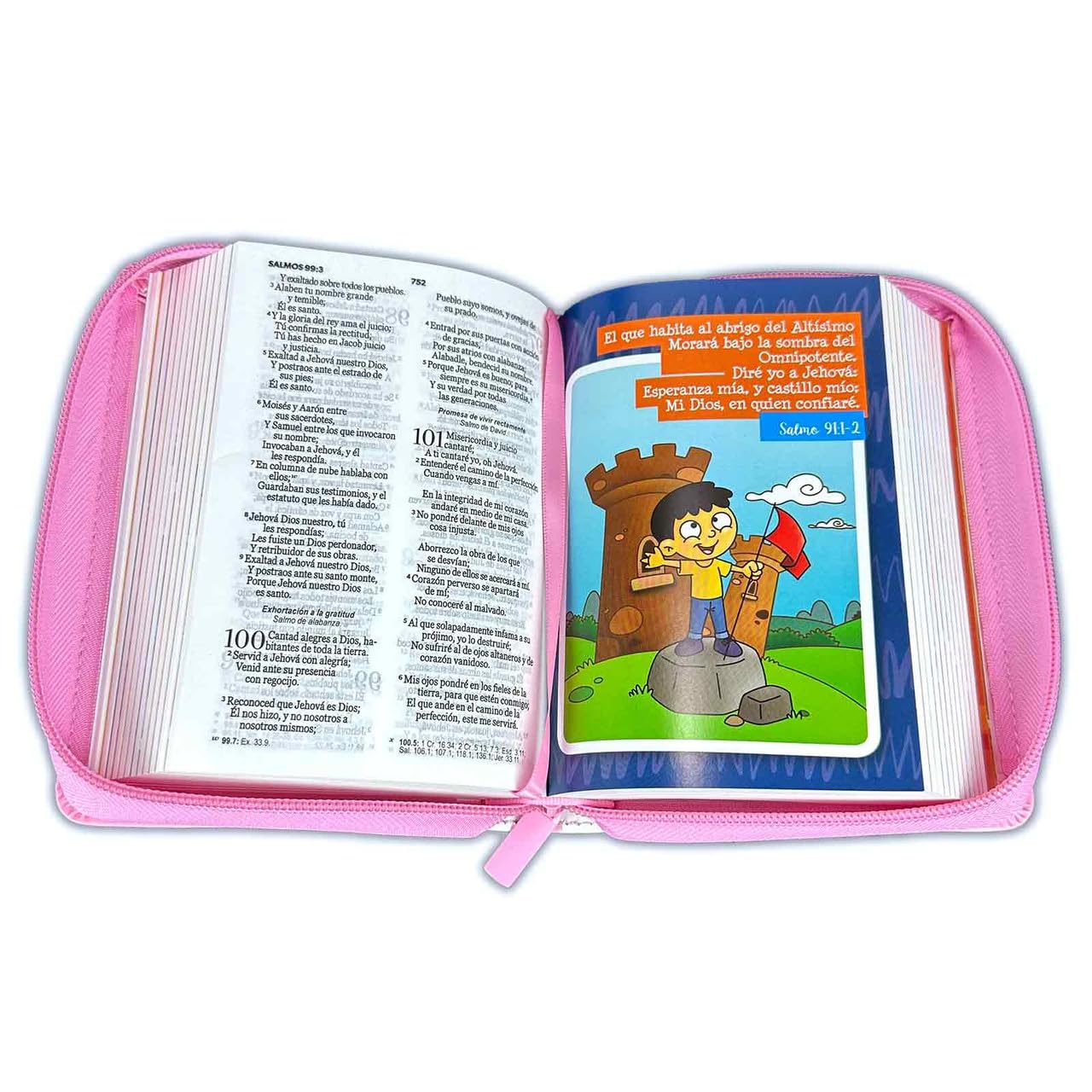 Biblia para Niñas Mi Gran Viaje tamaño bolsillo imit piel rosada con corazones (Spanish Edition)      Imitation Leather – October 1, 2025