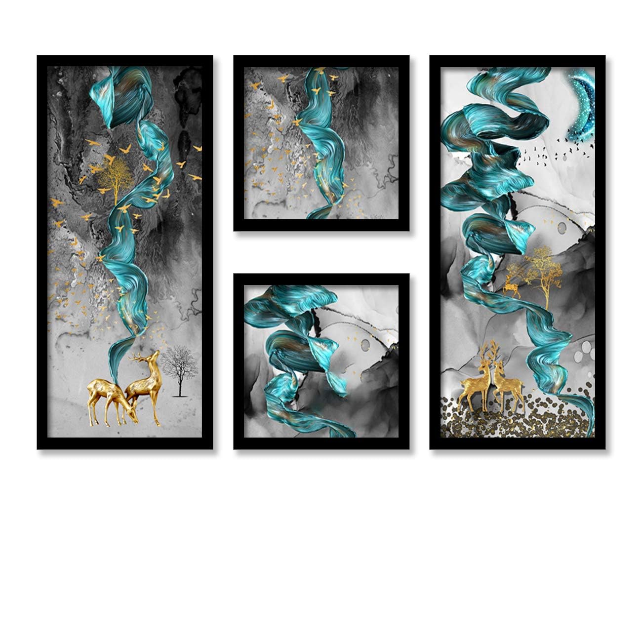 See full amazon price history chart for Painting Mantra Deer and Birds Artistic Framed Painting/Posters for Room Decoration, Set of 4 Black Frame Art Prints/Posters for Living Room (2 Unit 22x 47 cm) Painting Mantra Deer and Birds Artistic Framed Painting/Posters for Room Decoration, Set of 4 Black Frame Art Prints/Posters for Living Room (2 Unit 22x 47 cm) (B0DGQH5CGJ) Amazon Price History, Amazon Price Tracker